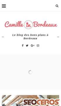 camilleinbordeaux.fr mobil előnézeti kép