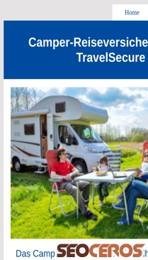 camper-reiseversicherung.de mobil vista previa