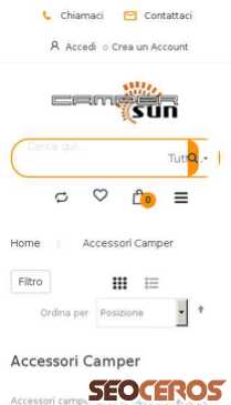 campersun.com/accessori-camper.html mobil 미리보기