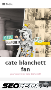 cate-blanchett.com mobil förhandsvisning