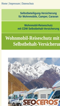 cdw-selbstbeteiligung-versicherung.de/wohnmobil-reiseschutz.html mobil 미리보기