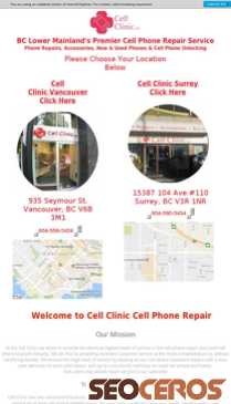 cellclinic.ca mobil preview