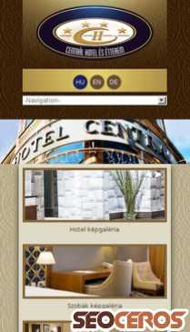 centralhotel.hu mobil náhľad obrázku