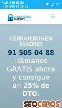 cerrajeros-madrid.com mobil náhled obrázku