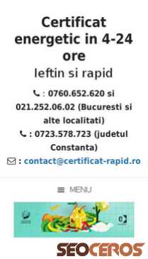 certificat-rapid.ro mobil náhľad obrázku