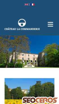 chateau-la-commanderie.com mobil Vorschau