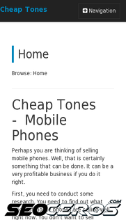 cheaptones.co.uk mobil Vista previa