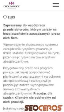 cholewinscy.pl mobil previzualizare