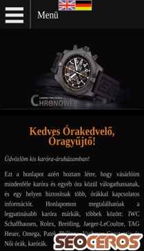 chronoweb.hu mobil preview