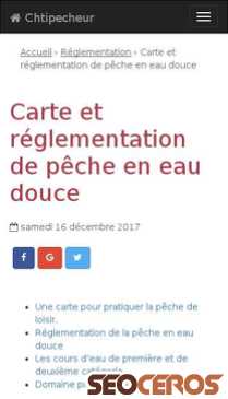 chtipecheur.com/post/carte-et-reglementation-de-peche-en-eau-douce-1291 mobil előnézeti kép