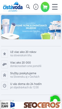 cistavoda.sk mobil előnézeti kép
