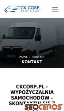 ckcorp.pl/kontakt mobil Vorschau