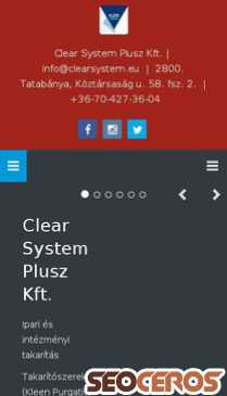 clearsystem.eu mobil előnézeti kép