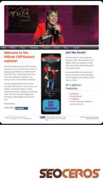 cliffrichard.org mobil preview