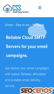 cloudsmtpservers.com mobil előnézeti kép