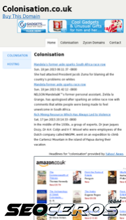 colonisation.co.uk mobil obraz podglądowy