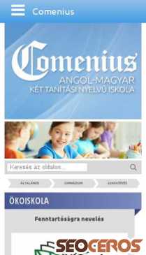 comenius.hu mobil preview