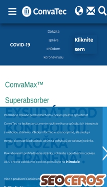 convatec.sk/hojenie-ran/convamax-superabsorber mobil előnézeti kép