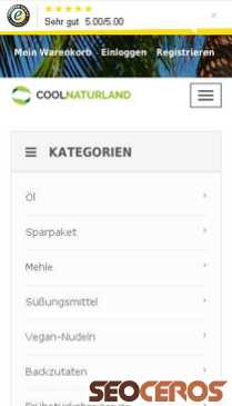 coolnaturland.com mobil förhandsvisning