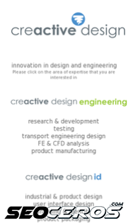 creactivedesign.co.uk mobil vista previa