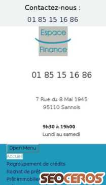 credit-sannois.fr mobil vista previa