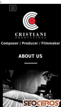 cristianiproductions.com mobil preview