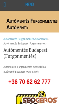 csupiautomentes.hu/automentes-budapest mobil előnézeti kép