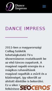 danceimpress.hu mobil preview