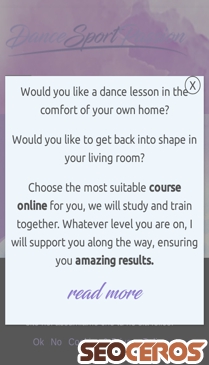 dancesportpassion.com mobil Vista previa