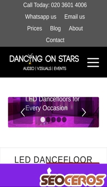 dancingonstars.co.uk/led-dancefloor mobil prikaz slike