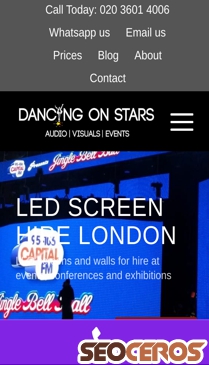 dancingonstars.co.uk/led-screen-hire mobil obraz podglądowy