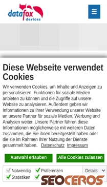 datafox.de/personalzeiterfassung.de.html mobil obraz podglądowy
