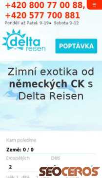 deltareisen.cz mobil förhandsvisning