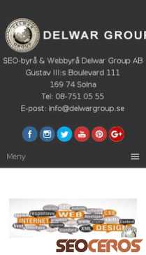 delwargroup.se mobil förhandsvisning