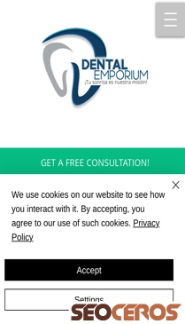 dental-emporium.com mobil előnézeti kép