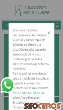dentistamislata.es mobil náhľad obrázku