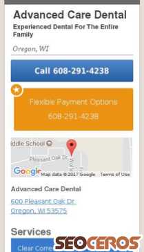 dentistoregonwi.com mobil förhandsvisning
