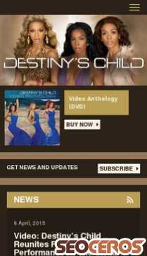 destinyschild.com mobil preview