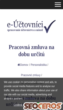 dev.e-uctovnici.sk/personalna-agenda/pracovne-zmluvy/pracovna-zmluva-na-dobu-urcitu mobil előnézeti kép