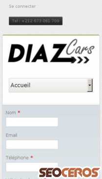 diazcar.com mobil förhandsvisning