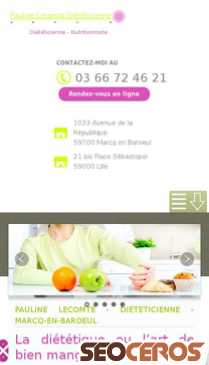 dietetique-nutrition-lille.fr mobil Vista previa