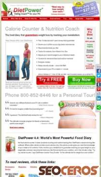 dietpower.com mobil förhandsvisning