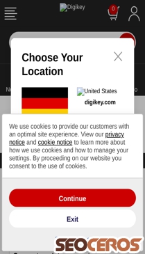 digikey.com mobil previzualizare