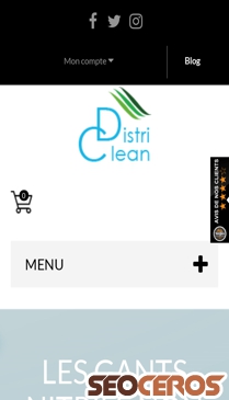 distri-clean.com mobil förhandsvisning