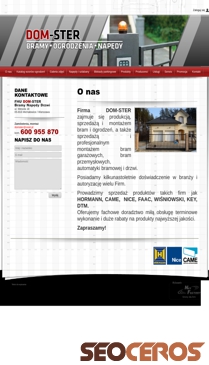 dom-ster.pl mobil förhandsvisning