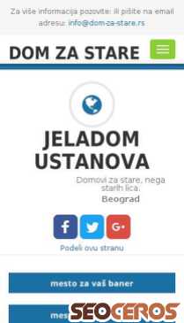 dom-za-stare.rs/domovi/jeladom-ustanova mobil előnézeti kép