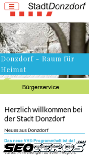 donzdorf.de mobil előnézeti kép
