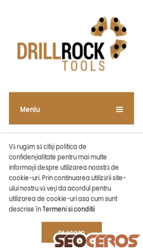 drillrock.ro mobil previzualizare