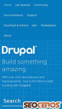 drupal.org mobil प्रीव्यू 