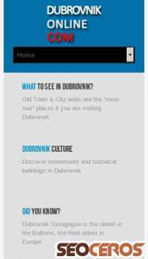 dubrovnik-online.com mobil vista previa